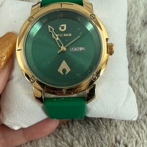 DC Green and Gold Aqua Man Men's Watch Limited Addition.